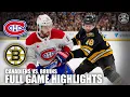 Montreal Canadiens vs Boston Bruins Full Game Highlights ESPN NHL