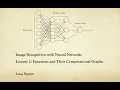 Lecture 2 Functions and Their Computational Graphs