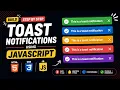 Toast Notification Using HTML CSS JavaScript Mini Project