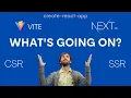 Pure React vs Next js What s Happening in React
