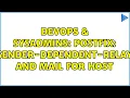 DevOps SysAdmins Postfix sender-dependent-relay and mail for host 2 Solutions