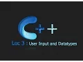 C Programming lecture 3 User Input and Datatypes