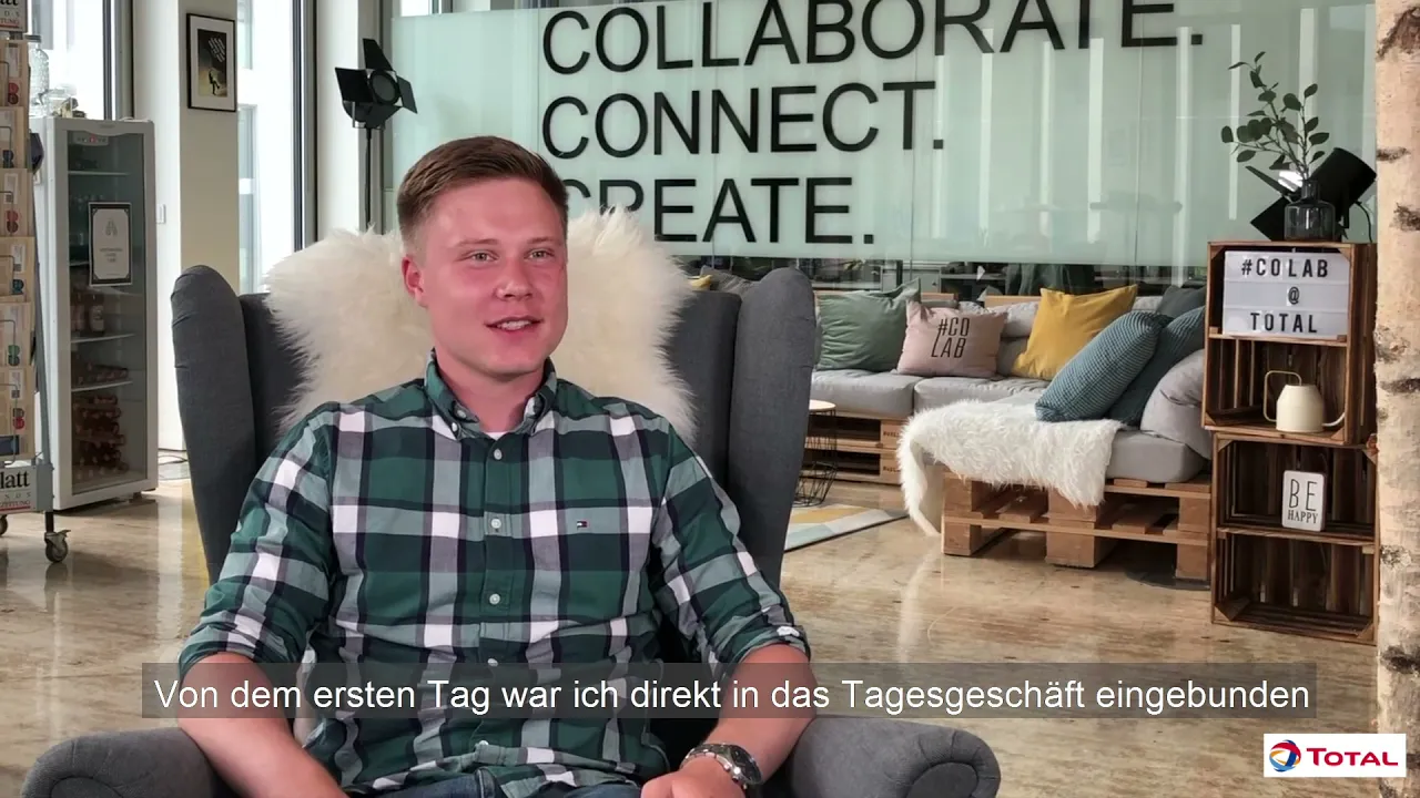Interview mit Jonas Steinbrück - Auszubildender und #ENERGIEGESTALTER​ bei TOTAL : Youtube video player