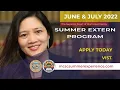 Apply today - 2022 Summer Externship Program