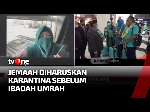 Jemaah Umrah Perdana Indonesia di Masa Pandemi Tiba di Bandara Madinah