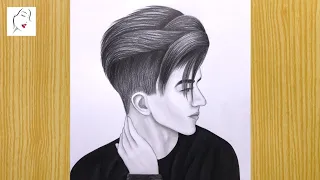 how to draw a romantic boy face easy attitude boy pencil drawing a handsome boy drawing drawing