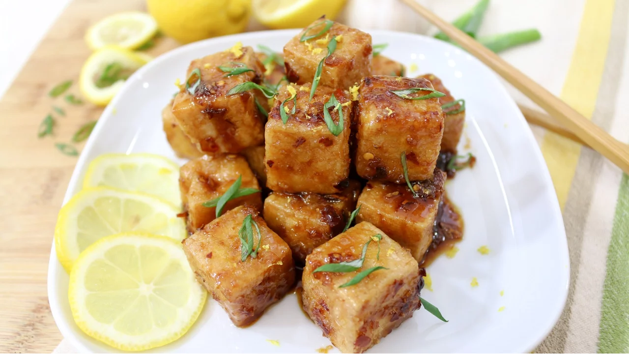 Lemon Tofu Vegan Recipe - Episode 157