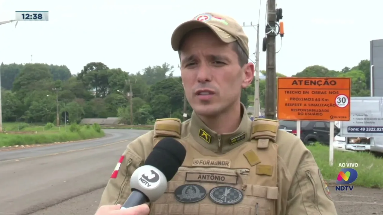 Homem armado com faca é preso suspeito de roubo no centro de Chapecó