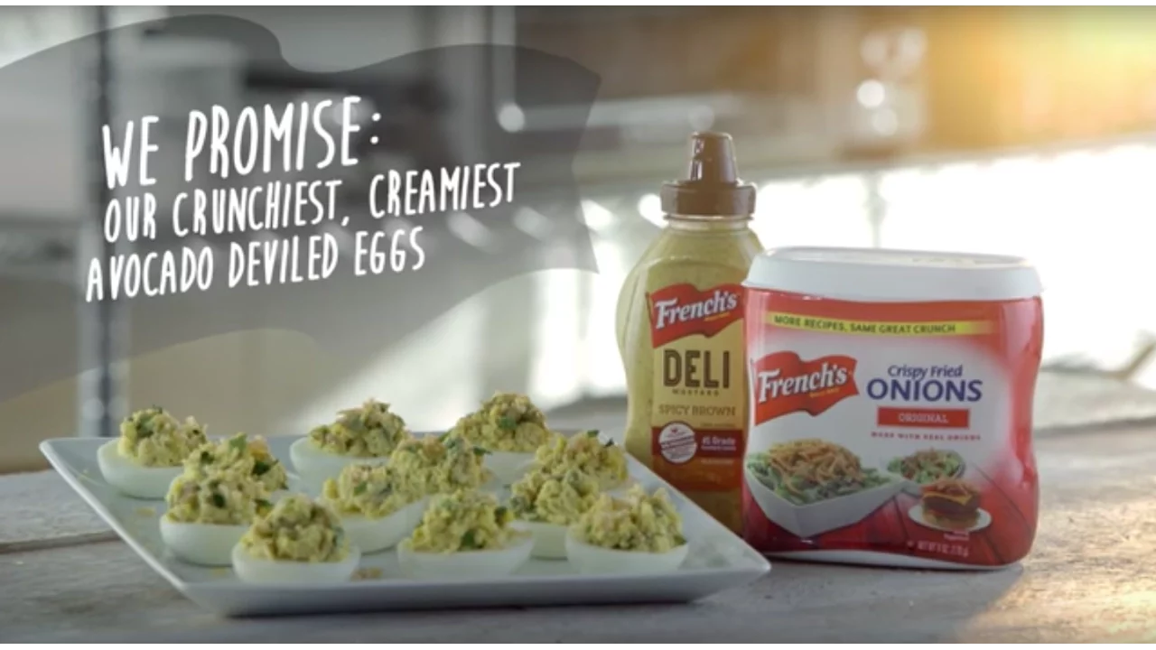 Frenchs Crunchy Avocado Deviled Eggs   We Promise Great Taste