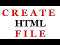 How To Create Html File On MacBook
