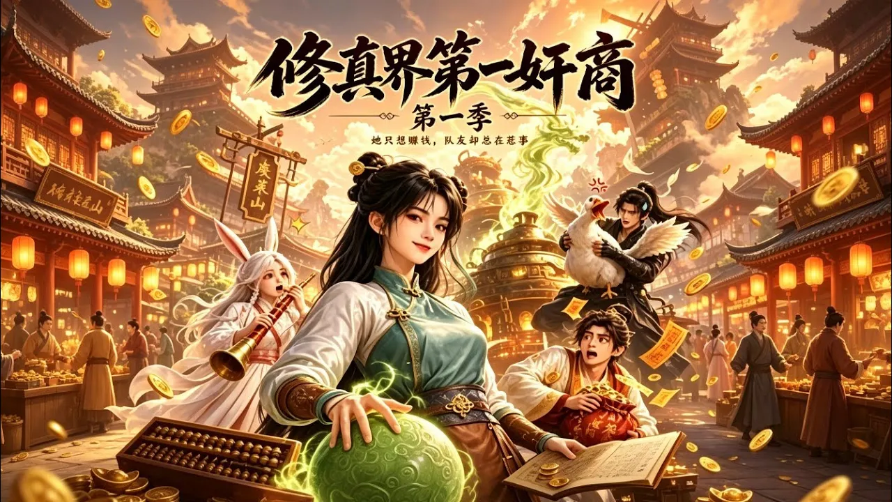 AI漫劇 修真界第一奸商第一季 靠算盤巧嘴做修真生意危機變商機先付錢再講道理