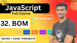 Browser Object Model BOM in JavaScript Window Object Location History Navigator Full Guide