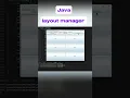 Use layout manager for styling your components in java