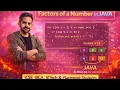 Java Program to Find Factors of a Number
