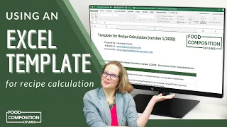 How to make Recipe Calculation using Excel Recipe Calculation Template