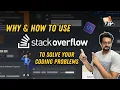 What is Stack Overflow Why How to use Stack Overflow to Solve your Coding Problems Telugu FLM