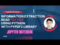Read PDF using Python PyPDF 2 Information Extraction Urdu or Hindi Dr Ali Saeed