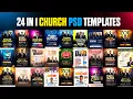 24-IN-1 Editable Church Flyer Templates PSD Create Stunning Church Event Flyers in Minutes