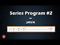 Easy Number Series Program in JAVA Series Program BluejCode
