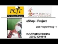 Web Project Task 33 1st Year Semester 01 Java Institute