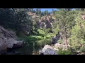 Boxelder Canyon hiking and fly fishing Wyoming