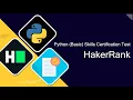 Hakerrank Python Certification Solutions Hackerrank Certifications Solutions