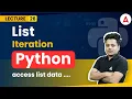 What is List iteration Python Programming Course Coding Adda247