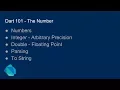 Dart 101 - The Number