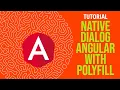Native Html Dialog With Polyfill in Angular Tutorial