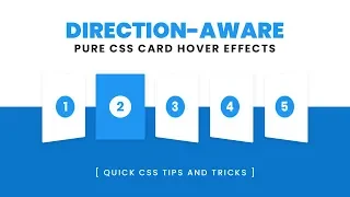 Direction-Aware Card Hover Effects Pure CSS Effects