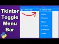 Tkinter Toggle Menu Tutorial Create a Responsive Sidebar in Python GUI