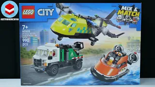 LEGO City 60505 Airplane, Service Truck & Hovercraft Remix Speed Build