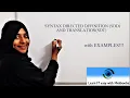 COMPILER DESIGN LECTURE - 23 Syntax Directed Definition and Syntax Directed Translation