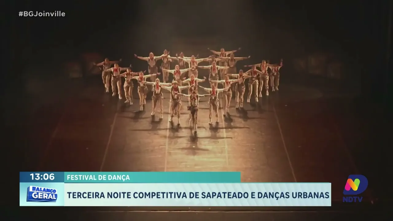 Festival de Dança: terceira noite competitiva de sapateado e danças urbanas