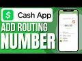 How To Add Bank Routing Number To Cash App
