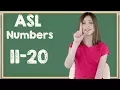 ASL Numbers 11-20 in Sign Language Learn how to Sign Numbers