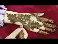Beautiful Stylish Mehndi Design for Back hand bold floral henna style Eid Mehndi design