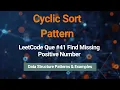 First Missing Positive LeetCode Hard Explained Cyclic Sort Pattern O n Time O 1 Space