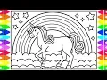 How to Draw a UNICORN for Kids Unicorn Drawing for Kids Unicorn Coloring Pages for Kids