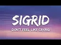 Sigrid - Don’t Feel Like Crying (Lyrics)