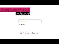 How To Create a Simple Star Rating with CSS no need javascript Pure CSS Tutorial Web Tutorials