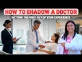 How To Shadow A Doctor Getting The Most Out Of Your Experiences