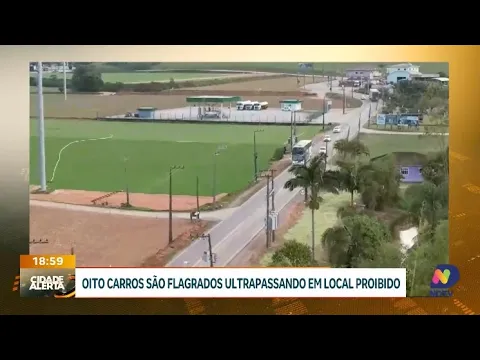 Polícia Militar Rodoviária usa drone e flagra oito ultrapassagens ilegais na SC-407