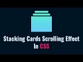 How to Create Stacking Section Scrolling Effect in tailwind css 1