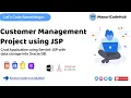 JSP Customer Management Application Servlet-JSP Oracle DB Crud Application MayuriCodeHub