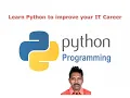 Learn Python to improve your IT Career G C Reddy