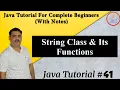 String Class Its Functions Basic Understanding Of Java By Harvinder Singh