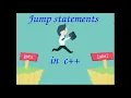 Jump Statements Basic concept of C 2 Computer Application Malayalam Tutorial