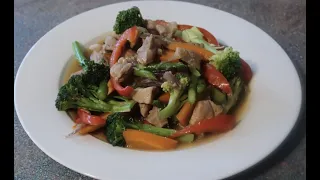 How to cook Stir Fried Pork and Veggies. 