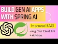 13 Spring AI Improved RAG using ChatClient API and Advisors